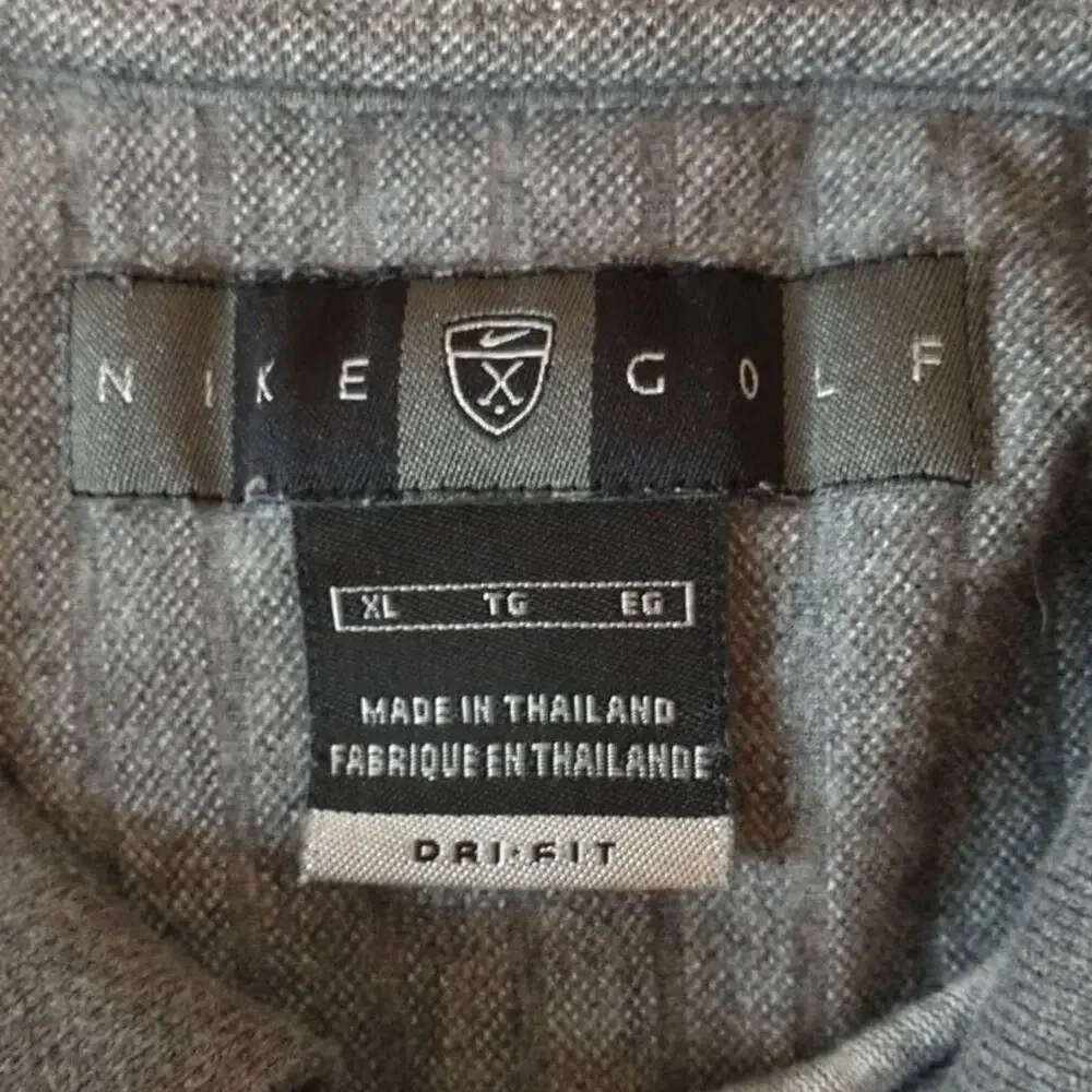 Nike Golf Dri-Fit Georgia Bulldogs Polo Shirt Men's XL Gray NCAA UGA G Logo